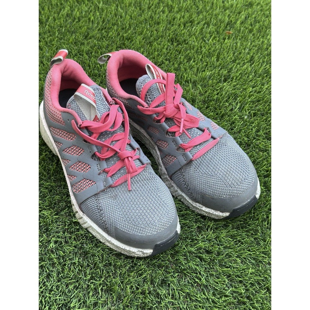 Reebok Work RB312 Fusion Flexweave Safety Toe Women's Size 10 Gray Pink